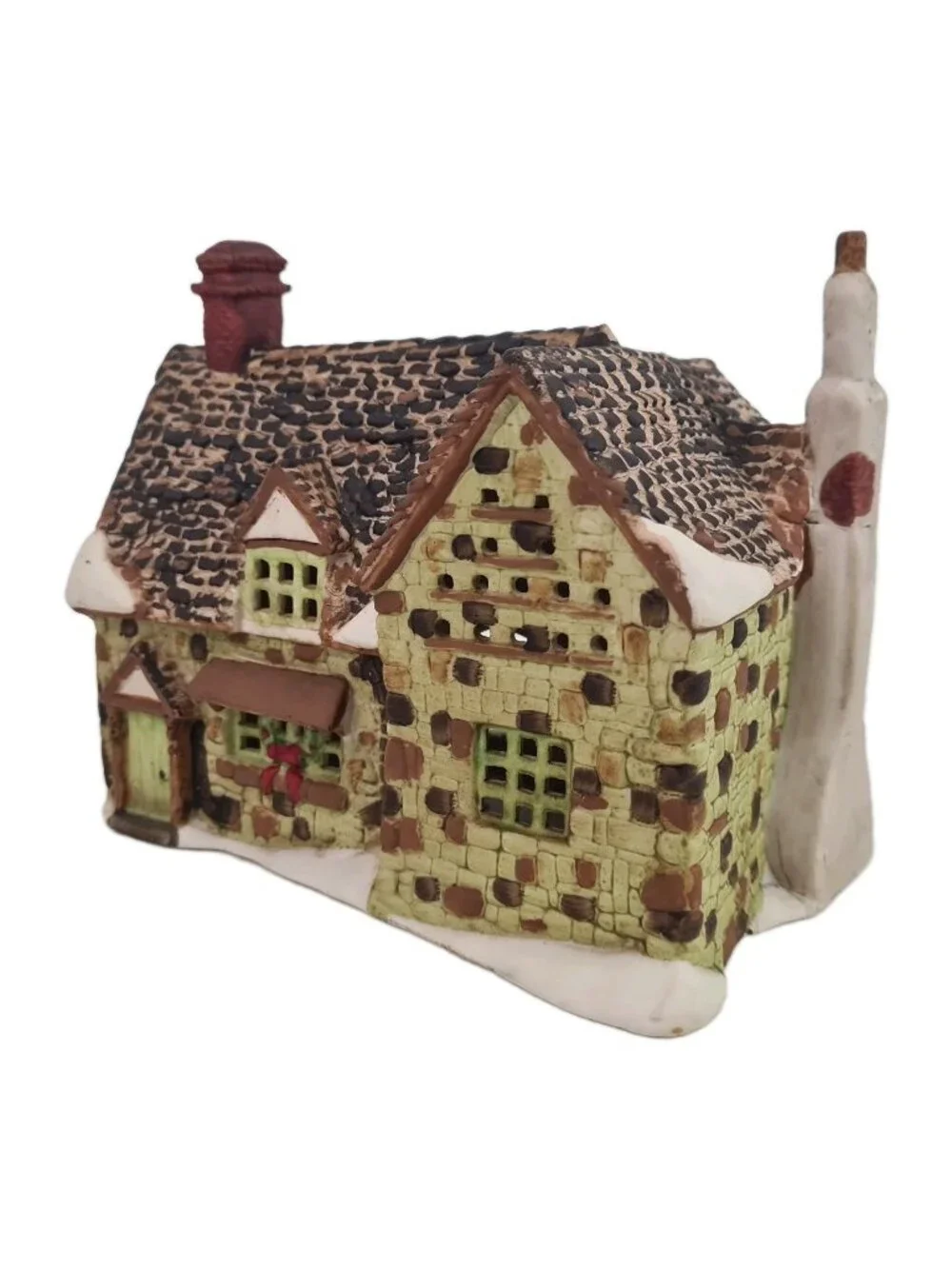 Department 56 Dickens Village Stone Lighted Porcelain House Vntg GT2